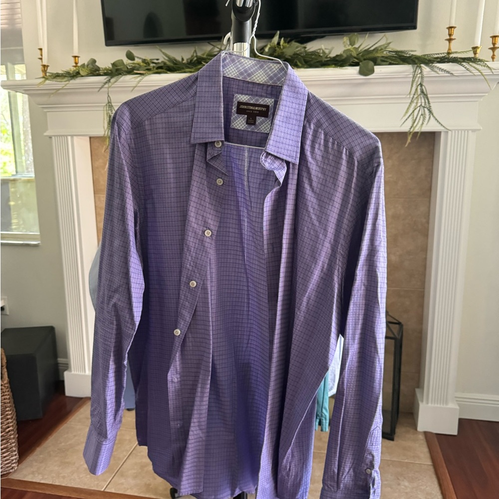 Johnston & Murphy Purple Dress Shirt